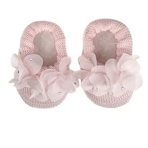 STORY LORIS Scarfina Baby girl booties in pink size 3M